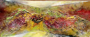 Acryl Misch - Schütt- Spachteltechnik auf <leinwand mit Holzrahmen 70cm x 30cm © KunstMomente Christine Dablander