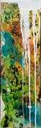 Acryl Schütt - Mischtechnik auf Leinwand mit Holzrahmen - 60cm x 20cm © KunstMomente Christine Dablander