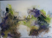 Acryl Spachtel- Mischtechnik auf Leinwand mit Holzrahmen 70cm x 50cm - © KunstMomente Christine Dablander