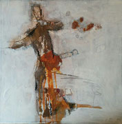 Acryl Mischtechnik auf Leinwand mit Holzrahmen 40cm x 40cm - © KunstMomente Christine Dablander