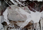 Acryl Schütt - Mischtechnik auf Leinwand mit breitem Rahmen 70cm x 50cm  - © KunstMomente Christine Dablander