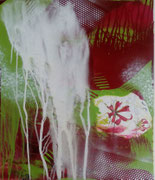 Acryl Schütt - Misch - Collagentechnik auf Leinwand 80cm x 60cm - © KunstMomente Christine Dablander