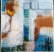 Acryl Mischtechnik auf Leinwand mit Holzrahmen 50cm x 50cm -  © KunstMomente Christine Dablander