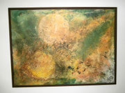 Acryl Spachtel - Mischtechnik auf Leinwand mit Holzrahmen 80cm x 60cm - © KunstMomente Christine Dablander