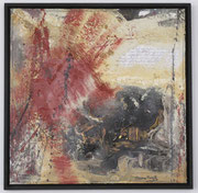 Acryl Schütt - Spachtel - Mischtechnik auf Leinwand mit Holzrahmen 50cm x 50cm - © KunstMomente Christine Dablander