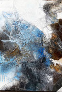 Acryl Schütt - Spachtel - Mischtechnik auf Leinwand mit Holzrahmen 60cm x 80cm © KunstMomente Christine Dablander