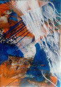 Acryl Schütt - Misch - Collagentechnik auf Leinwand 70cm x 50cm - © KunstMomente Christine Dablander