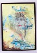 Acryl Spachtel - Mischtechnik auf Leinwand mit Holzrahmen 80cm x 60cm  - © KunstMomente Christine Dablander