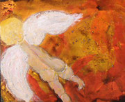 Acryl Spachtel - Mischtechnik auf Leinwand mit Holzrahmen 80cm x 60cm - © KunstMomente Christine Dablander