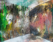Acryl Misch - Schütt - Spachteltechnik auf Leinwand mit Holzrahmen 50cm x 40cm - © KunstMomente Christine Dablander