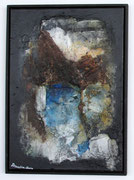 Acryl Schütt -Spachtel- Mischtechnik auf Leinwand mit Holzrahmen 70cm x 50cm - © KunstMomente Christine Dablander