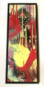 Acryl- Schütt- Collagen - Mischtechnik auf Leinwand mit Holzrahmen 80cm x 40cm - © KunstMomente Christine Dablander