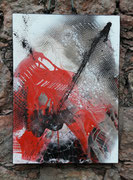 Acryl Misch- Schütt- Spachteltechnik auf Leinwand mit Holzrahmen 50cm x 70cm - © KunstMomente Christine Dablander