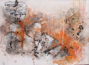 Acryl Spachtel - Mischtechnik auf Leinwand mit Holzrahmen 70cm x 50cm - © KunstMomente Christine Dablander