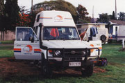Rast und Schlafplatz im Camp von Fitzroy Crossing (WA)