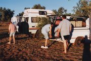 Vorbereitung zum Campen am Kalbarri NP