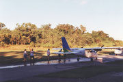 Kurz vor dem Start zum Rundflug über den Great Sandy NP