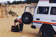 Auf der Suche nach der Kamera im Nambung NP