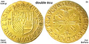 double écu d'or Henri de la Tour d'Auvergne, duc de Bouillon