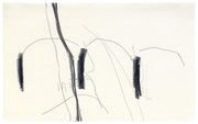 Untitled | from the series Walk & Draw | #13tek053 | 2013 | graphite on paper | 13 x 21 cm | © André Laarhoven