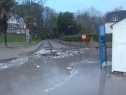 L'arrivée sur le parking de la plage