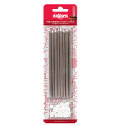 CANDELA ARGENTO CON SUPPORTO 13CM 