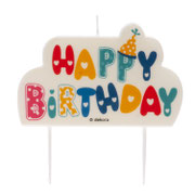 CANDELA HAPPY BIRTHDAY   10X6CM
