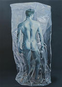 David in Folie, Ölfarbe auf LW  70 x 50 cm