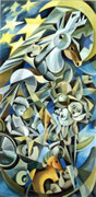 Wenn er fällt,  200 x 90 cm