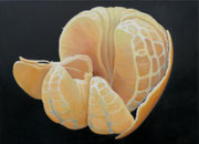 Klementine 2, 50 x 70 cm, Ölfarbe u. Eitempera a. LW