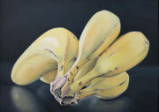 Bananen, 50 x 70 cm, Ölfarbe u. Eitempera a. LW