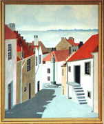 Gasse in Culross (Schottland), 38x46