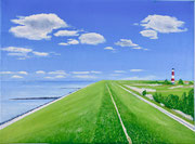 Pellworm 30x40, Oel auf Leinwand 2023