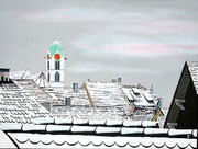 Rheinfelden im Schnee, 80x60 (Privatbesitz)