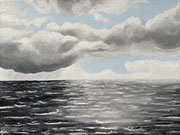 Pellworm - auf der Fahrt nach der Hallig Südfall, Oel, 30x40cm, 2024