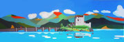 Das Eilean Donan Castle und der Ben Nevis in Schottland, 120x40 (Privatbesitz)