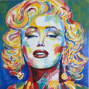 Marilyn Monroe, 85x85cm, Acryl, 2025