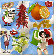 Schalldämmungsplatten für ein Kurslokal in Augst BL, Thema «Italien», 2024