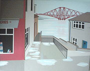 Regen in Edinbourgh, 50x40