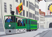 Bild Nr.36: Das Dampftram in Bern, 70x50, 2020 (PRIVATBESITZ)