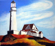 Leuchtturm auf der Insel Föhr, 60x50