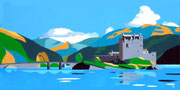 Das Eilean Donan Castle in Schottland, 80x40 (2013)