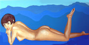 Liegende Frau, 60x120, 09
