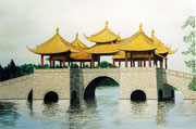 5-Pavillon-Brücke in China, 60x40 (Privatbesitz)