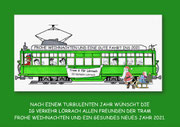 Weihnachts- und Neujahrskarte IG VERKEHR LÖRRACH 2020/21