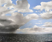 Die Nordsee bei Pellworm, 100x80 Oel, 2024 