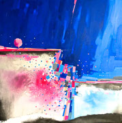 "LE MATIN " - 80 cm x 80 cm / FOR SALE/Acrylique sur toile/