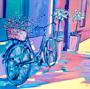 "IN GIRO" - 70 cm x 70 cm / FOR SALE/Acrylique sur toile/560€