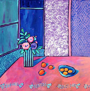 "NAPPE ROSE" - 40 cm x 40 cm /FOR SALE/450€