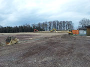 Tiefbauarbeiten zum Einbau des Geogitters